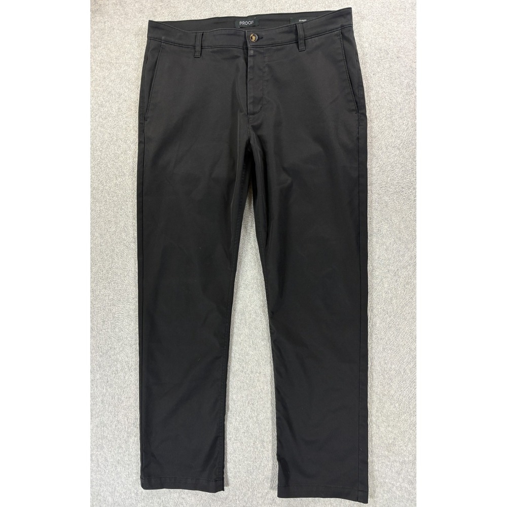 Proof Huckberry Straight Fit Chino Pants (Men's 36x32) Black